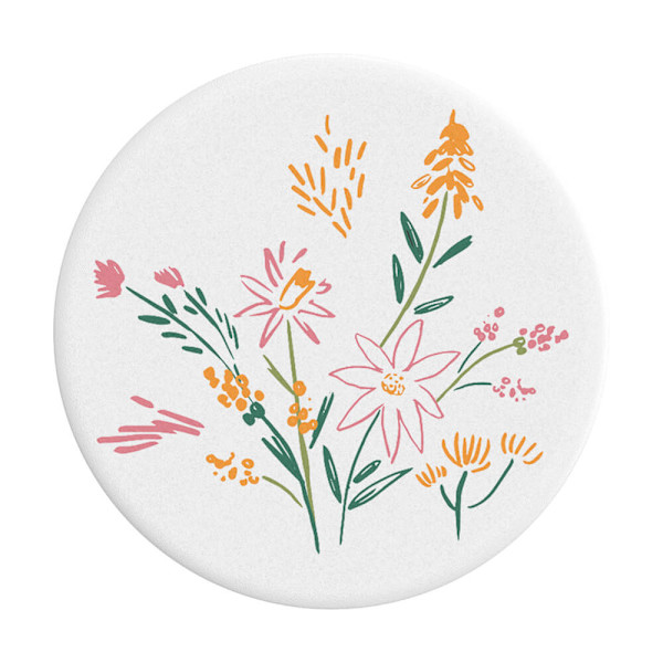 Wild Blooms Removable Grip with Standfunction