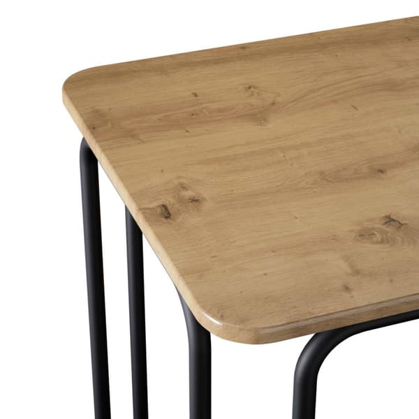 Matbord 100 x 50 x 75 cm Konstruerat trä Artisan-ek Rektangulär