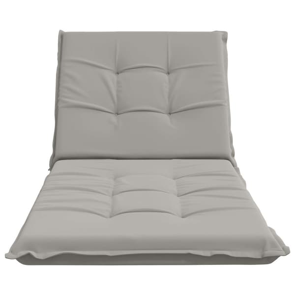 Solstol Kudde GEMERT 100% Polyester Grå 190 x 80 x 9 cm