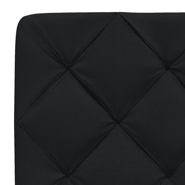 Bed Frame without Mattress Black 90x200 cm Fabric
