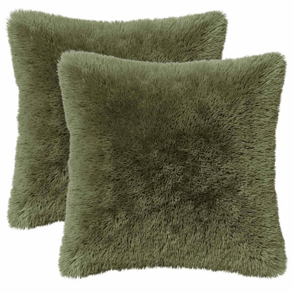Kudde med kudde HEERLEN 2 st Grön PV Fleece