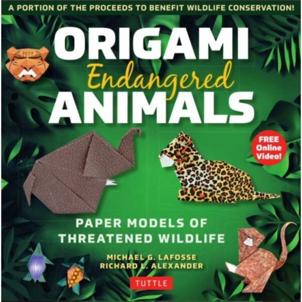 Origami Endangered Animals Kit (häftad, eng)