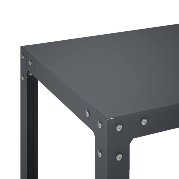 Planteringsbord 60 x 40 x 80 cm Pulverlackerat stål Antracit