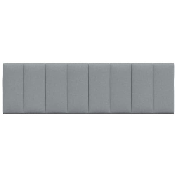 Headboard Cushion "Hanko" Light Grey 160 cm Fabric