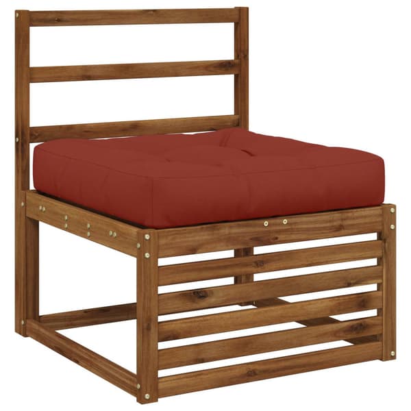 1-delad Sittdyna VIANEN 100% Polyester Röd 80 x 80 x 12 cm