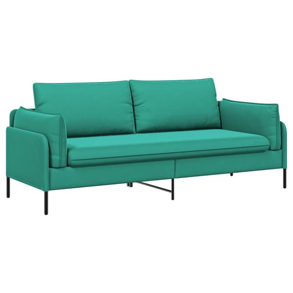 3-Sits soffa Turkos 222 x 81 x 89 cm Sammet