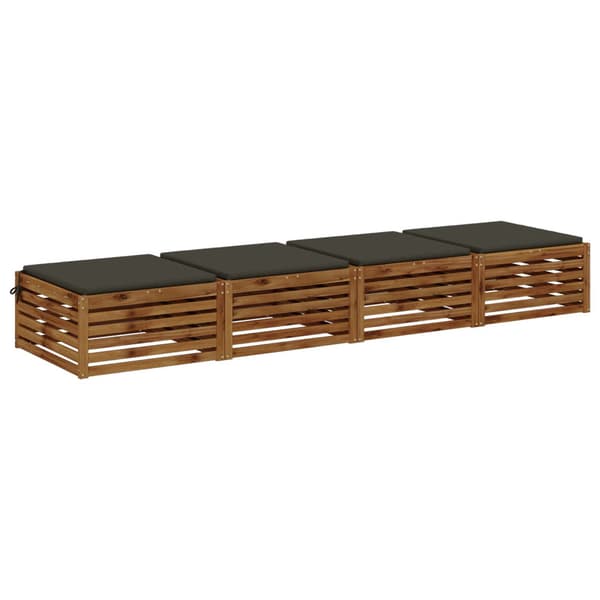 4-delade Sittdynor SOEST 4 st 100% Polyester Antracit