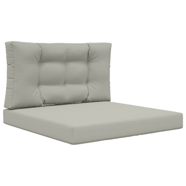 Utomhus Soffa Kudde 2 pcs Grå Polyester