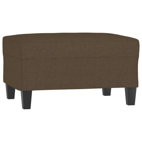 Fotpall brun 70x55x41 cm tyg