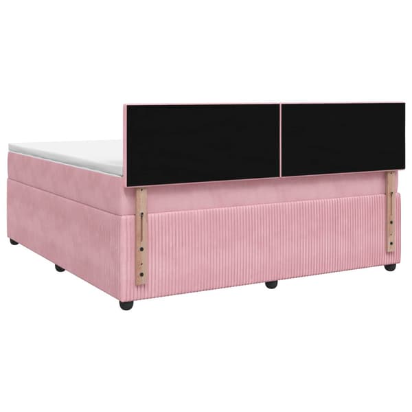 Kontinentalsäng med madrass Rosa 180 x 200 cm Sammet