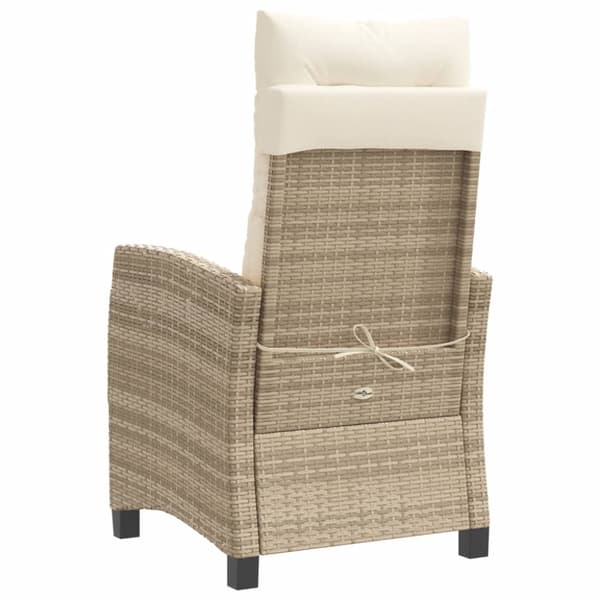 Bistrogrupp med dynor 3 delar beige konstrotting