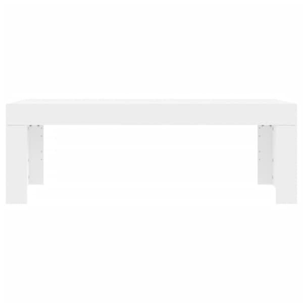 Soffbord vit 102x50x36 cm konstruerat trä