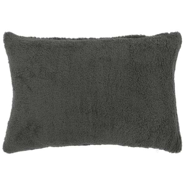 Kuddöverdrag 6 st HEERLEN Mörkgrå 30 x 50 cm Bouclé