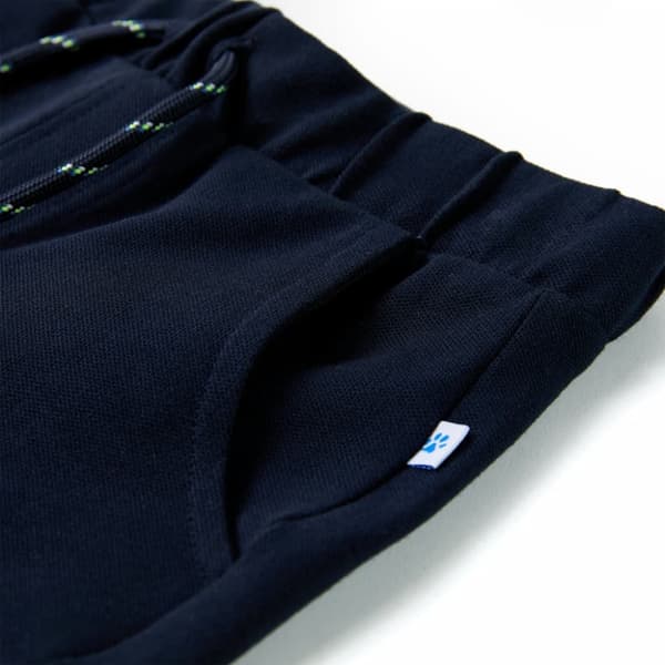 Barnshorts med snöre marinblå 92