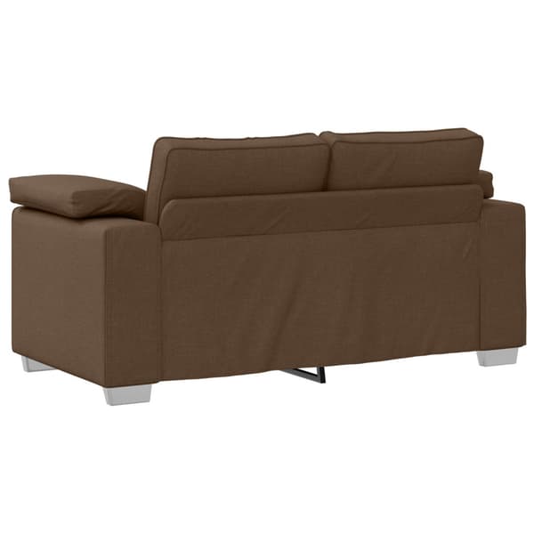 Soffa 2 pcs Brun 219 x 80 x 82 cm tyg