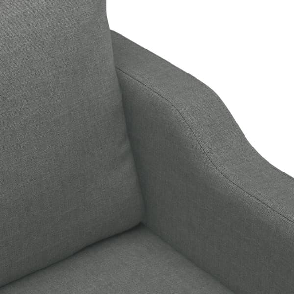Soffa 2-sits mörkgrå 120 cm tyg