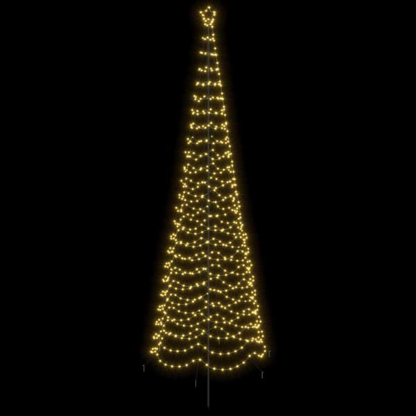 Spiraljulgran med LED och markspett EKENAS 400 cm