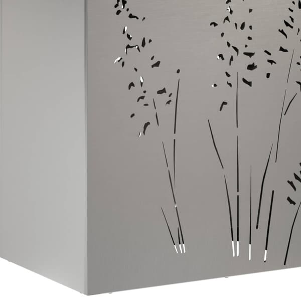 Trädgårdsplanterare Silver 50 x 30 x 75 cm Rostfritt stål