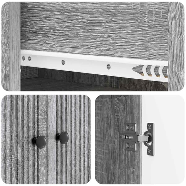 Skåpset 2 pcs 66 x 34,5 x 90 cm Konstruerat trä