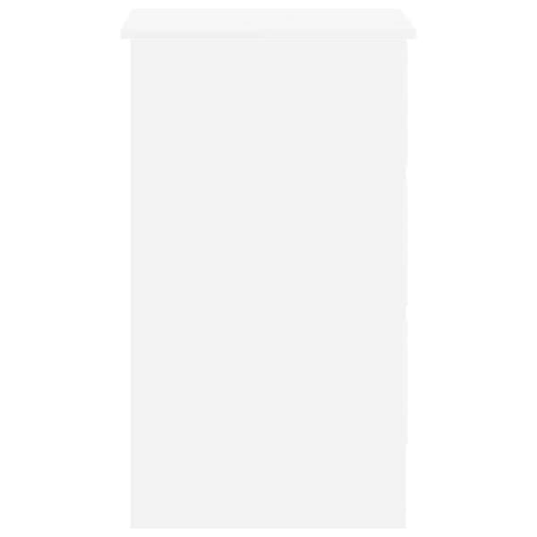 Skrivbord vit 90x45x76 cm konstruerat trä