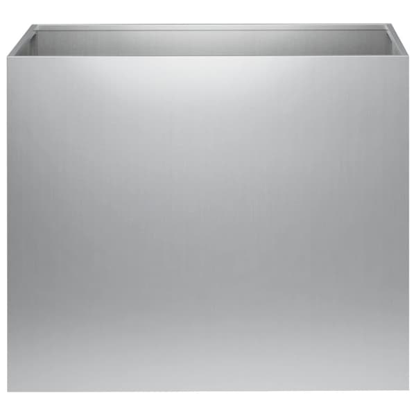Trädgårdsplanterare Silver 50 x 40 x 50 cm Galvaniserat stål
