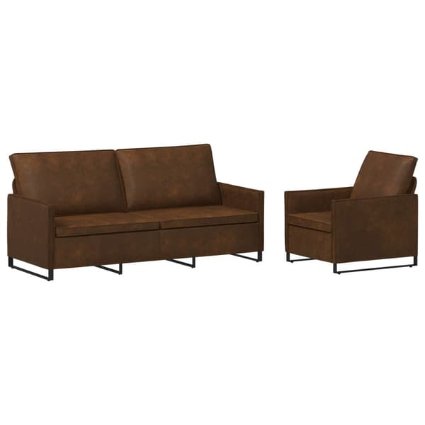 Soffset 2 st Brun Faux mockatyg