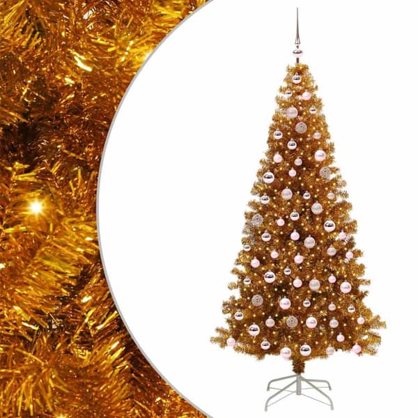 Julgran Guld 210 cm PET