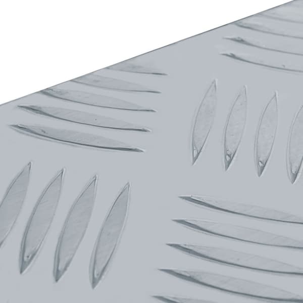 Förvaringslåda aluminium 80x30x35 cm silver