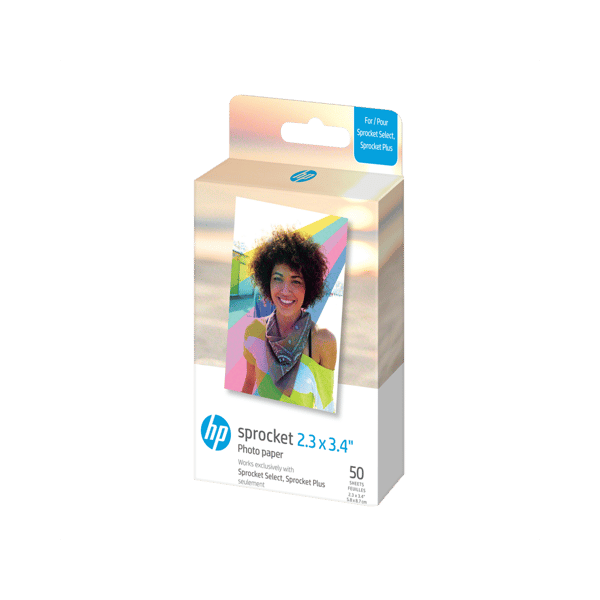 HP Sprocket Zink Paper Select 50 Pack 2,3x3,4"
