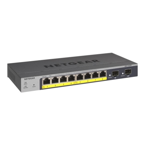 NETGEAR Smart GS110TPv3 - switch - 8 portar - smart