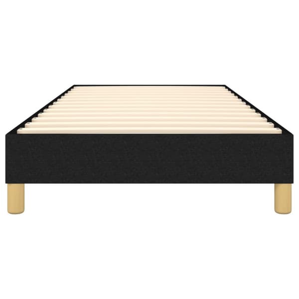 Boxspring-sängram svart 80x200 cm tyg