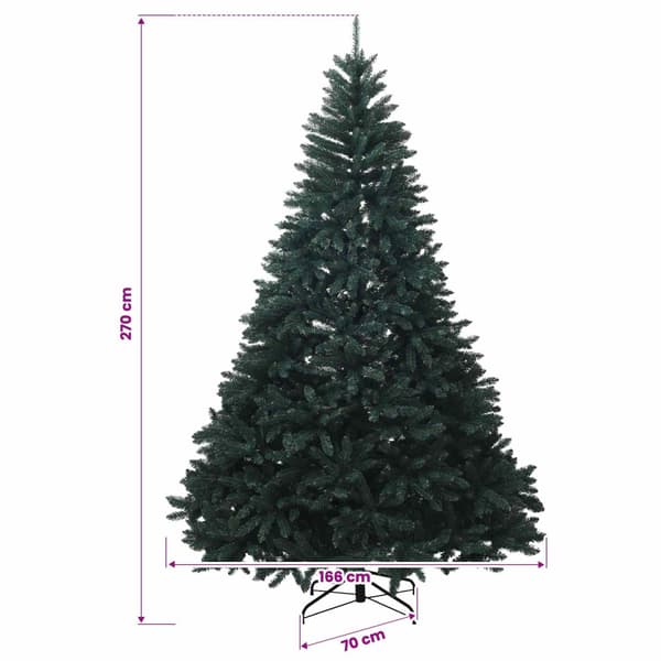 Plast Hingad Julgran 270 cm 600 LED-lampor Varmvit