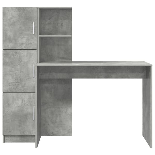 Skrivbord 2 pcs Betonggrå