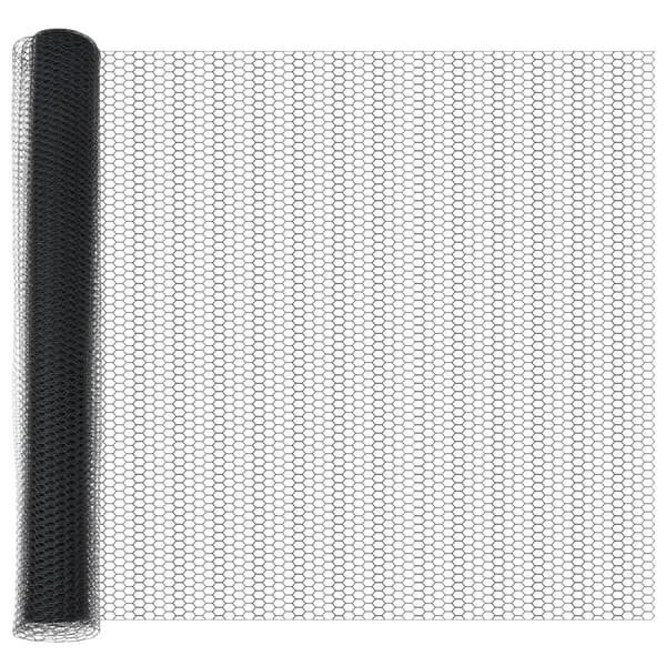 Hexagonstängsel Grå 1,2 x 100 m PVC