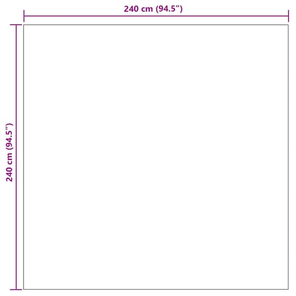 Inomhus och utomhus matta PALMERAS Beige 240 x 240 cm Polyester
