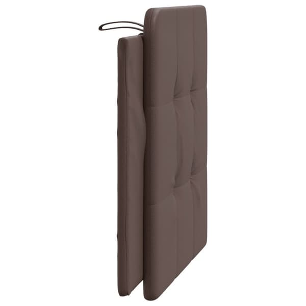 Headboard Cushion "Zadar" Brown 100 cm Faux Leather