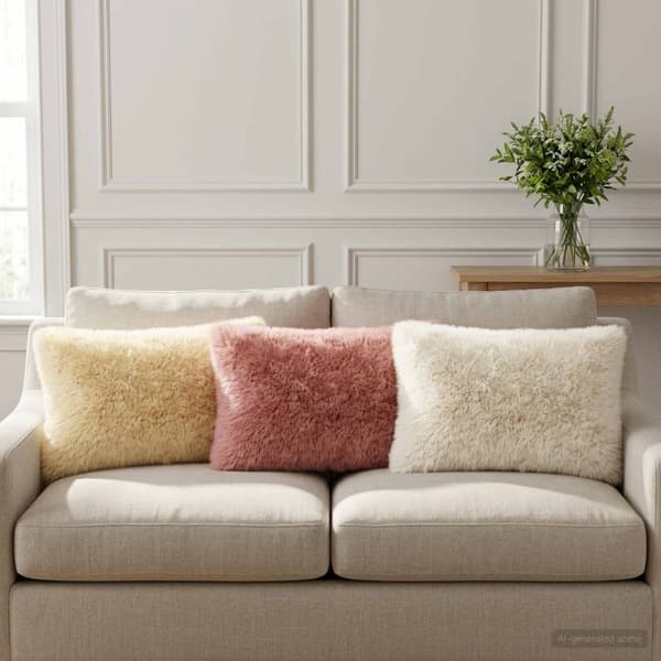 Kuddöverdrag 2 st HEERLEN Vit 40 x 60 cm PV Fleece