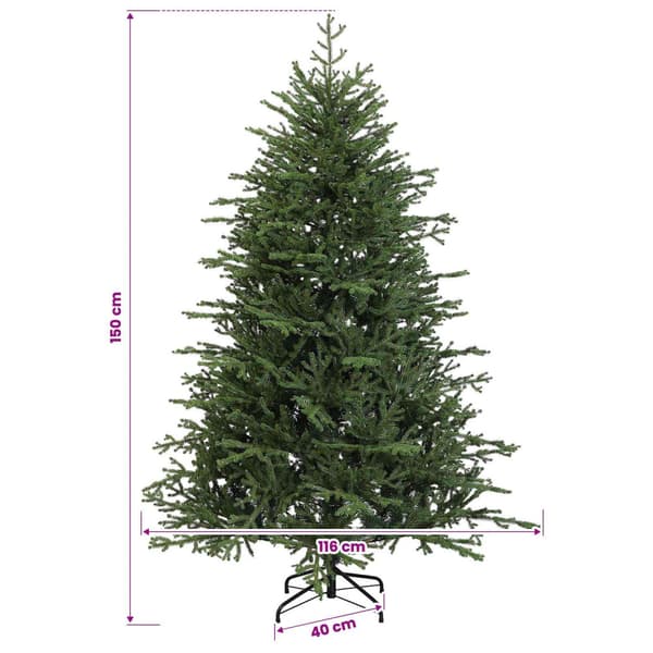 Plast Hingad Julgran 150 cm 150 LED-lampor Varmvit PE & PVC