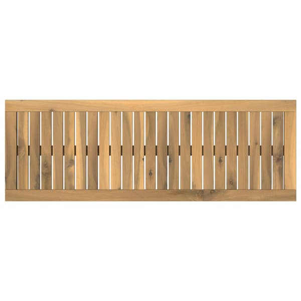 Bordsskiva 100,5 x 35 x 2 cm Rektangulär Massivt Akaciaträ Vit