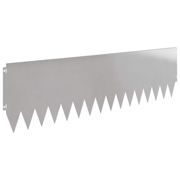 Kant för gräsmatta 10 pcs 103 x 30 cm Stål Silver