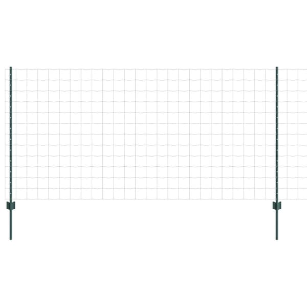 Stängsel med stolpe Grön 1,2 x 25 m Stål