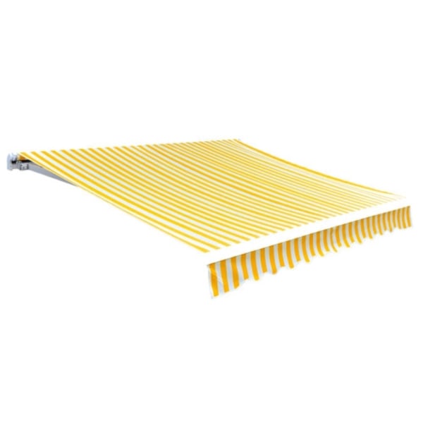Markisduk solros 6 x 3 m gul & vit (utan ram)