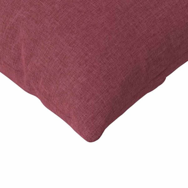 Sofakuddar 2 pcs Vinröd 120 x 40 cm tyg