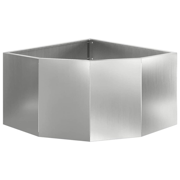 Hörnställning Silver 60 x 60 x 35 cm Galvaniserat stål