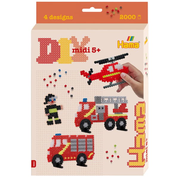 Hama Midi Hängande låda Brandmän 2000 stk