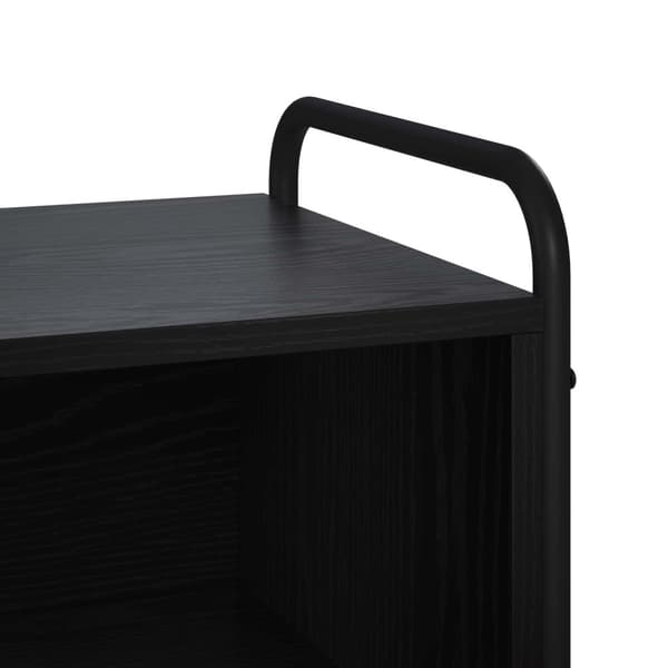 Sideboard Svart ek 97 x 33 x 81 cm Konstruerat trä