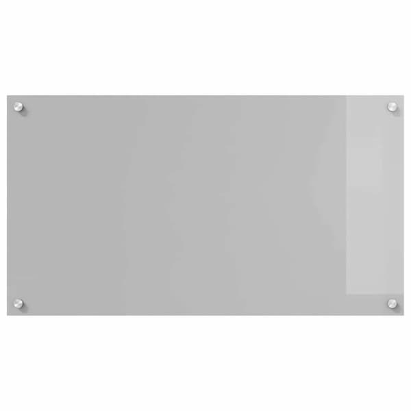 Köksskydd 2 pcs Ljusgrå 90 x 50 cm härdat glas