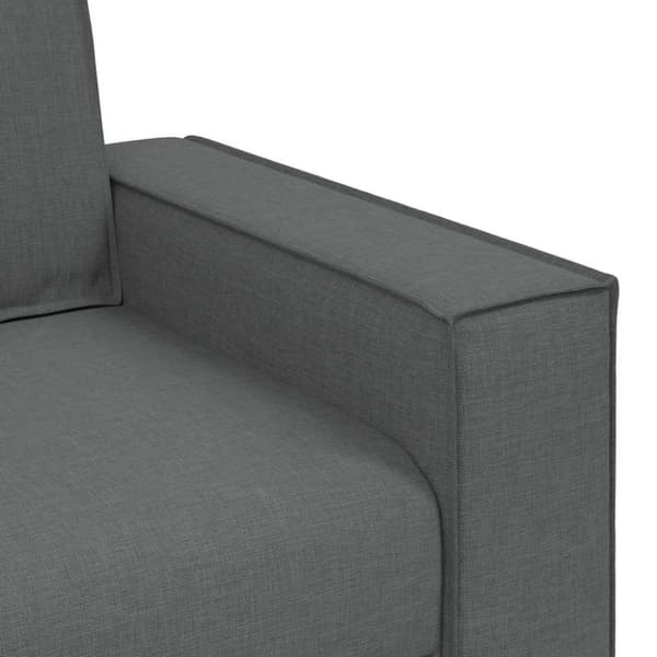 Soffa mörkgrå 100x78x84 cm tyg