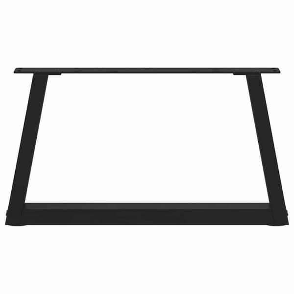 Soffbordsben V-formade 2 st svarta 60x(30-31,3) cm stål