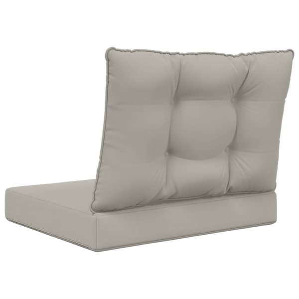 Utomhus Soffa Kudde 2 pcs Grå Polyester
